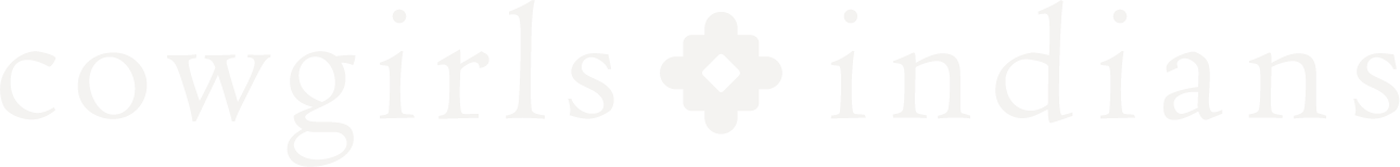 Cowgirls & Indians White Logo Horizontal