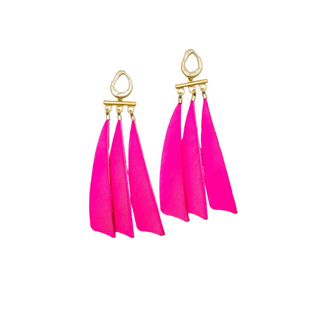 Boho Feather Fringe Earrings