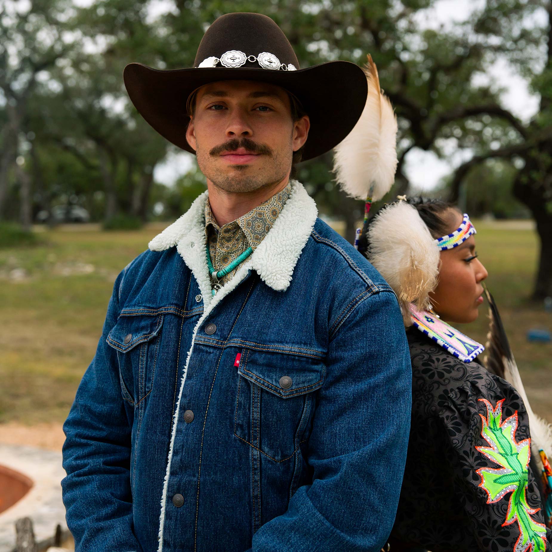 Texas Flood Silver Concho Link Hat Band