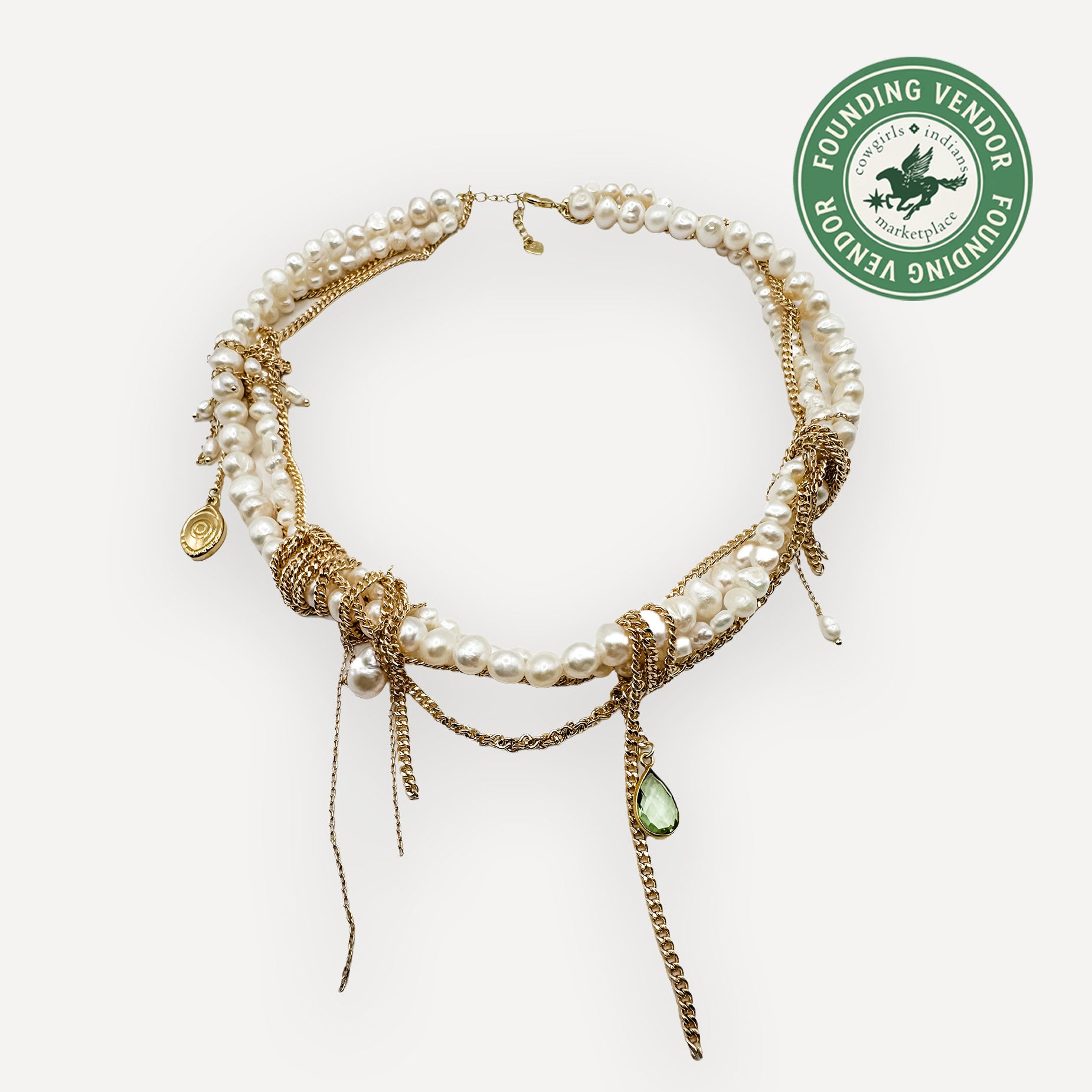 Undone Pearl Necklace