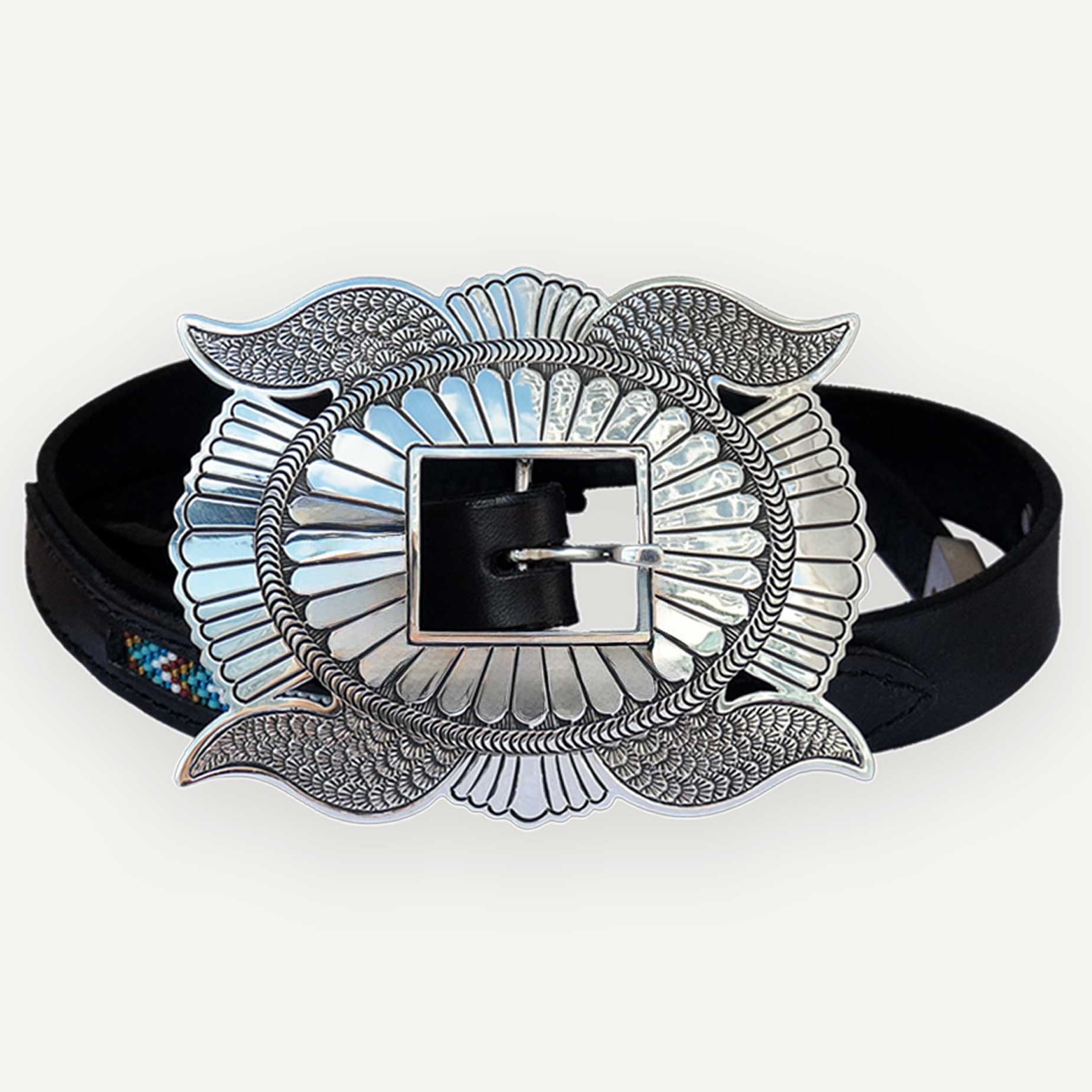 Vanderwagen Navajo Butterfly Concho Belt Buckle